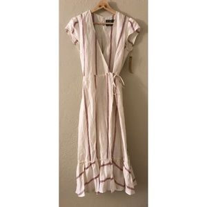 reformation apricot dress